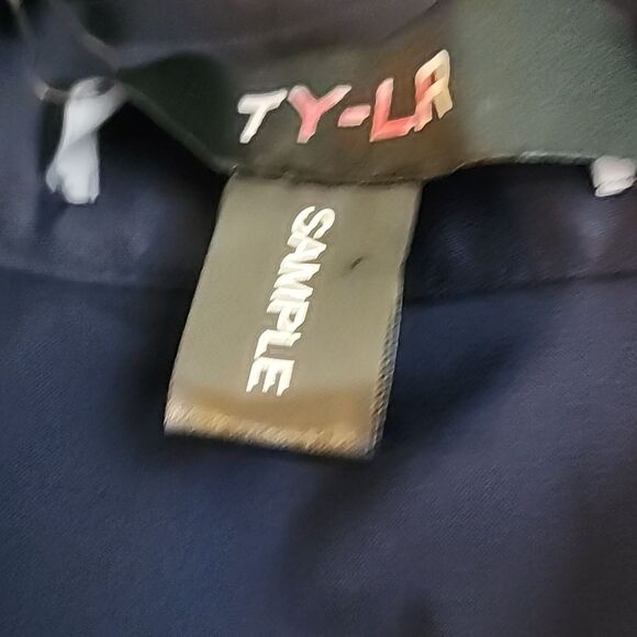 TY-LR Navy Blue High Low Cotton Skirt Small NWT - Picture 9 of 9